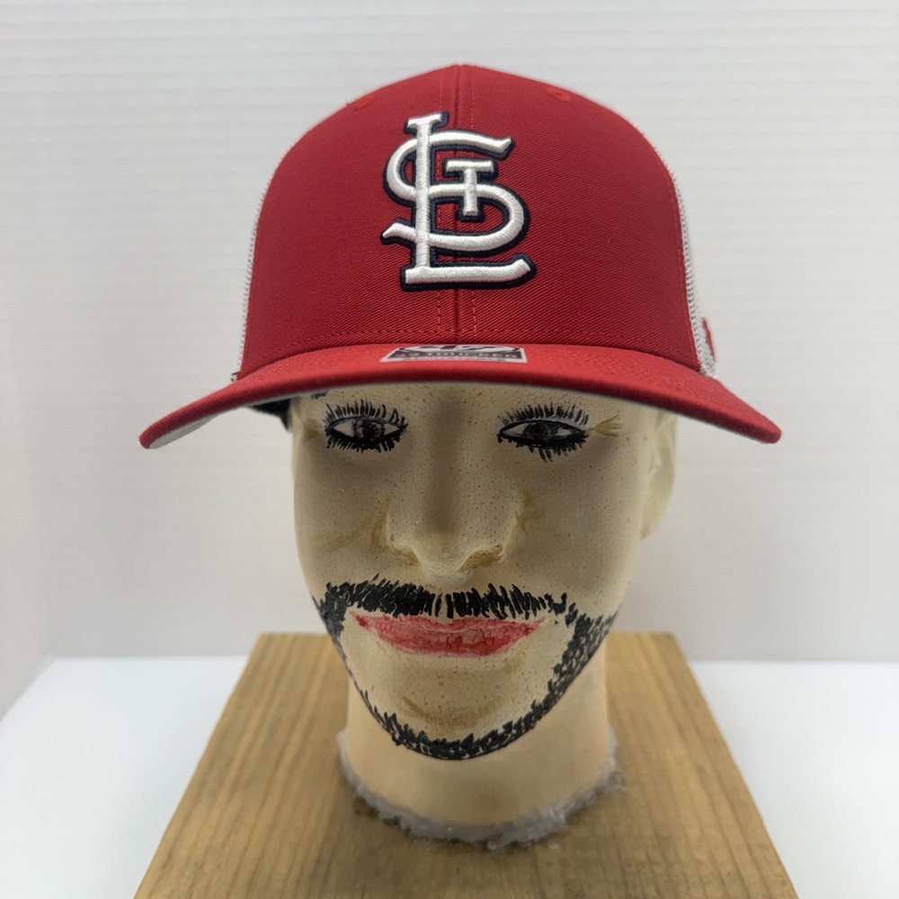 ST. LOUIS CARDINALS  Snapback Hat 47' Trucker Adjustable.  MLB, Baseball, Sports